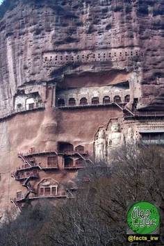 معبد بودایی در شمال غرب چین قرار گرفته است. این معبد یک ن