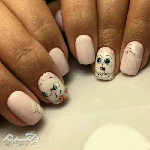 طراحی فانتزی ناخن 😍 💅