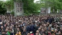 🎥 حضور مردم تبریز در مراسم تشییع پیکر شهید رئیسی و همراها
