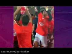 رقص و شادی بازیکنان پرسپولیس