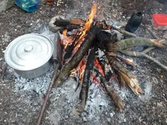 زیر بارون تو جنگل دور آتیش...چع صفااااایی