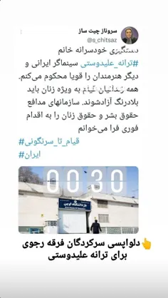 حالا چکارکنیم سرو خانم واسمون خطو نشون کشیده 😂😂